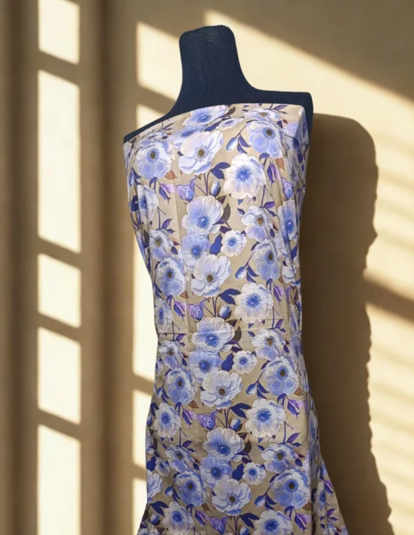 Azure Charm - 2PC Digital Printed Unstitched