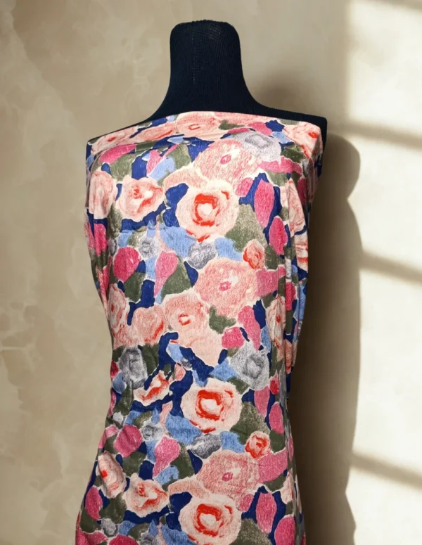 Rosé Reverie – Elegant Printed Lawn Unstitched